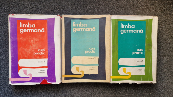 LIMBA GERMANA CURS PRACTIC - Livescu, Savin, Abager (3 volume, set complet)