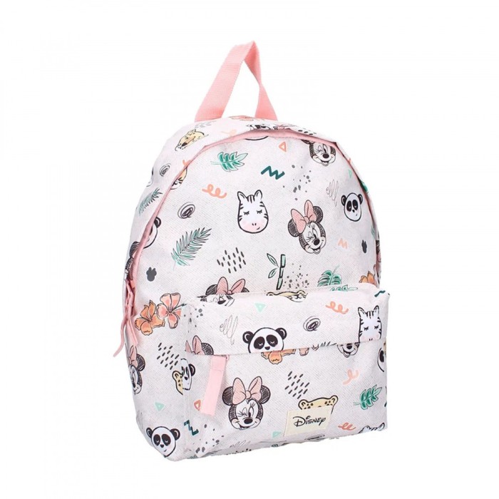 Ghiozdan Minnie Mouse si animale din jungla pentru copii