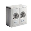 Vimar Priza modulara telefon, dubla distributie, 2xRJ11, alb ProAdvanced PowerfulTools