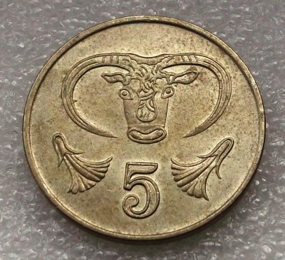 P1. Cipru 5 cents 1992 ** foto
