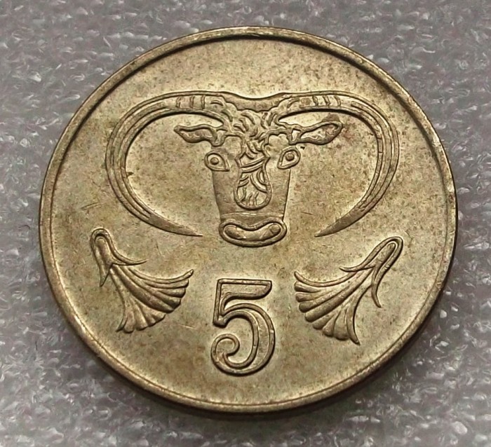 P1. Cipru 5 cents 1992 **