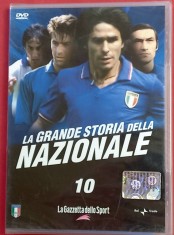 DVD + brosura fotbal - ISTORIA NATIONALEI de FOTBAL a ITALIEI (Vol. 10)