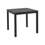 Cumpara ieftin Masa de plaja Kliton, Pako World, Aluminiu, Negru, 45x45x41 cm
