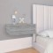 Gossi noptiere plutitoare 2 buc gri sonoma 40x30x15 cm lemn prelucrat