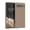 Husa kwmobile pentru Google Pixel 6a, Silicon, Crem, 57799.16, Carcasa