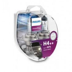 Set de 2 becuri H4 12V 60/55W P43t VISION PLUS (BLISTER) PHILIPS