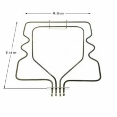 Rezistenta inferioara cuptor electric Siemens 1500 W foto