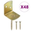 VidaXL Console pentru panou gard, formă L, 48 buc., metal galvanizat 145506