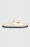 Tommy Jeans papuci FANCY SANDAL femei, culoarea bej, EN0EN02136