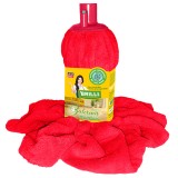 Rezerva mop Brilli Balerina, microfibra, suprafete sensibile, rosu