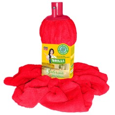 Rezerva mop Brilli Balerina, microfibra, suprafete sensibile, rosu