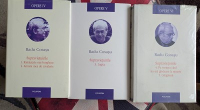 Radu Cosasu - Supravietuirile, seria completă, 5 carti, trei volume, Polirom foto