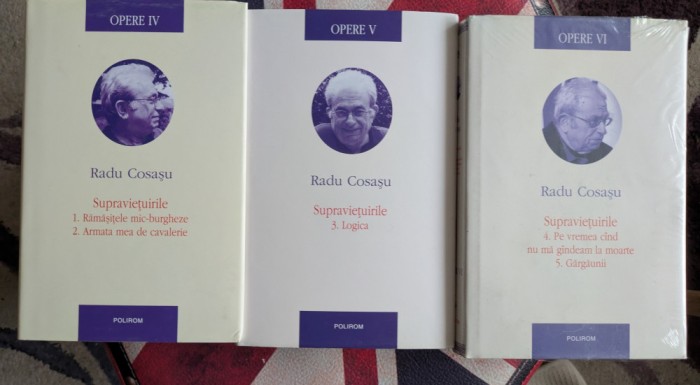 Radu Cosasu - Supravietuirile, seria completă, 5 carti, trei volume, Polirom