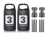 Cumpara ieftin Set 2 genti pentru bicicleta Lixada, multifunctionale, 2x3L, impermeabil, negru - RESIGILAT