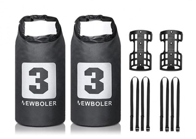 Set 2 genti pentru bicicleta Lixada, multifunctionale, 2x3L, impermeabil, negru - RESIGILAT foto