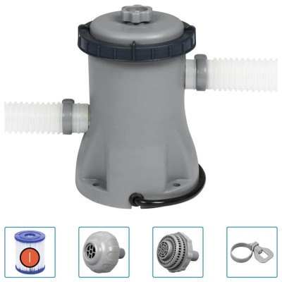 Bestway Pompă de filtrare piscină Flowclear, 330 gal foto