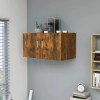 VidaXL Dulap de perete, stejar fumuriu, 80x39x40 cm, lemn prelucrat