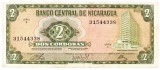 Nicaragua 2 Cordobas 1972 P-121 Seria 31544338