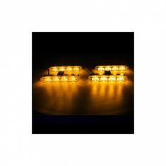 Lampa LED profesionala stroboscopica 12V cu telecomanda Cod: HH-JZD44 - Rosie-Albastra HH-JZD44BR