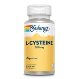 Supliment L-Cisteina 500mg Solaray, 30 capsule vegetale, antioxidant, sanatate oculara si pulmonara