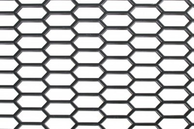 Plasa grila spoiler plastic Negru - Hexagon mare 15x35mm - 120x40cm Garage AutoRide foto