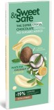 Ciocolata alba cu matcha, cocos si lamaie cu indulcitor din stevia 90gr &quot;sweet, Sly Nutritia