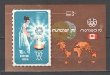 Ungaria.1973 Posta aeriana:Olimpiada de vara MUNCHEN si MONTREAL-Bl. XU.190, Nestampilat