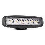 Proiector LED AWL01 6 LED 18W 12V 24V 9-60V AMiO, lumina 6000K, fascicul concentrat, IP67, 160 x 43 x 42 mm