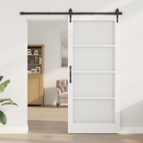 vidaXL uşă interioară cu sticlă &quot;ORKDAL&quot; alb 93x211x4 cm