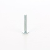 Surub pentru lemn, cu cap bombat combinat, amprenta cruce, din otel, zincat alb, 4 x 25 mm