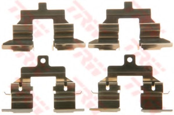 Set accesorii, placute frana NISSAN QASHQAI / QASHQAI +2 (J10, JJ10) (2007 - 2013) TRW PFK579