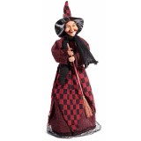 Cumpara ieftin Figurina Halloween Vrajitoare Befana cu recipient pentru dulciuri II cm 12x11x46 H