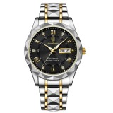 Ceas barbatesc Poedagar Quartz Analog Data Indici luminosi Argintiu