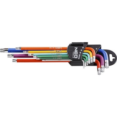 Set chei imbus cu profil torx colorate neo tools 09-518 HardWork ToolsRange foto