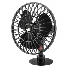 Ventilator auto Peiying, 5 W, 10 cm, Negru foto