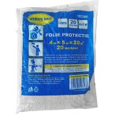 Folie protectie pentru lucrari intretinere, 4mx5m, grosime 20&mu;m, DSH, 103568
