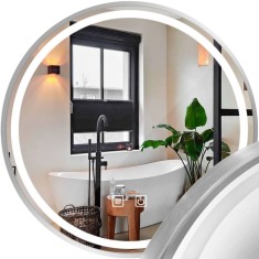Oglindă LED 70cm MMJ BRUSH SILVER