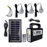 Sistem iluminat solar, 3 becuri LED, lanterna, camping, pescuit, drumetii,
