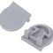 Obturator argintiu pentru profil LED, set 10 buc.
