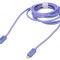 Cablu USB 2.0 Apple Lightning și USB-C 2m violet 20W