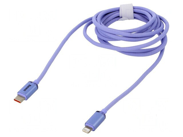 Cablu USB 2.0 Apple Lightning și USB-C 2m violet 20W