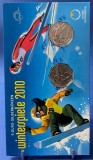 AUSTRIA 2010 -5 Euro +5 Euro - J. O. de iarna -Vancouver - Ag. 800 / Blister