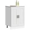 Dulap baza bucatarie Gossi Porto alb lemn prelucrat 60x46x81.5cm, picioare reglabile, depozitare