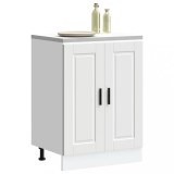 Dulap baza bucatarie Gossi Porto alb lemn prelucrat 60x46x81.5cm, picioare reglabile, depozitare