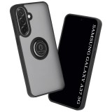 Husa Samsung Galaxy A37 5G Asteroid GSM Glinth cu inel suport stand magnetic, negru