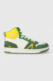 Cumpara ieftin Lacoste sneakers din piele L001 Leather Colorblock High-Top culoarea verde, 45SMA0027