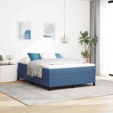VidaXL Cadru de pat, albastru, 140x190 cm, velur