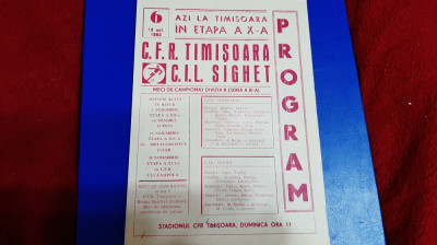 program CFR Timisoara - CIL Sighet foto