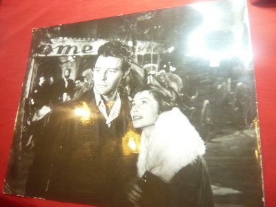 Fotografie cu Actorii Gerard Philipe si Lili Palmer in Film Montparnasse19 ,dim= foto