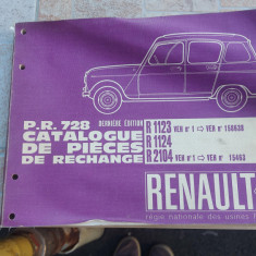 Manual reparație piese Renault R4 1964 vintage